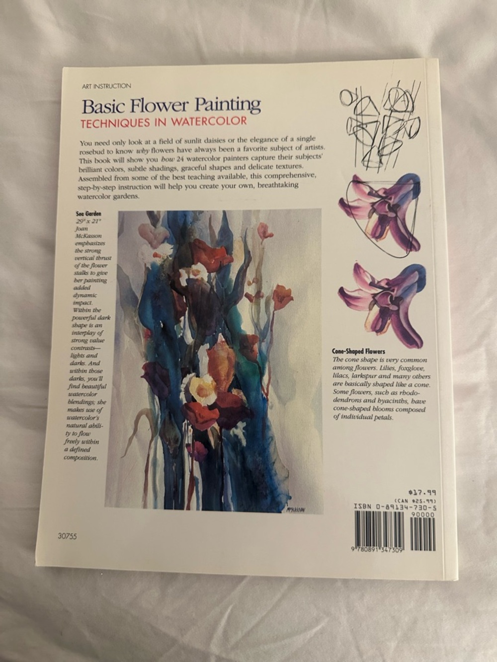 Basic Flower Painting Techniques in Watercolor by Rachel Wolf - Picture 2 of 7